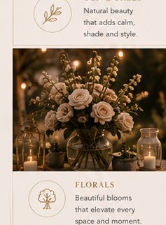 Fresh floral styling